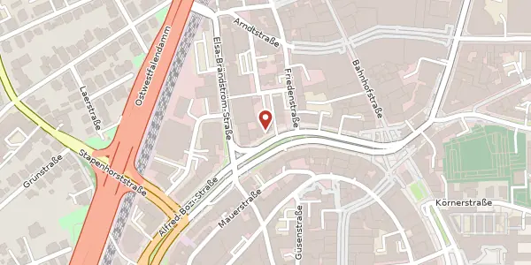 Karte der Umgebung von Alfred-Bozi-Str. 19, 33602 Bielefeld
