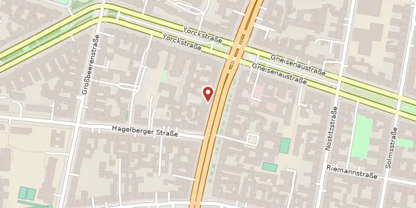 Karte der Umgebung von Mehringdamm 50, 10961 Berlin
