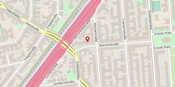 Karte der Umgebung von Beckerstraße 10, 12157 Berlin