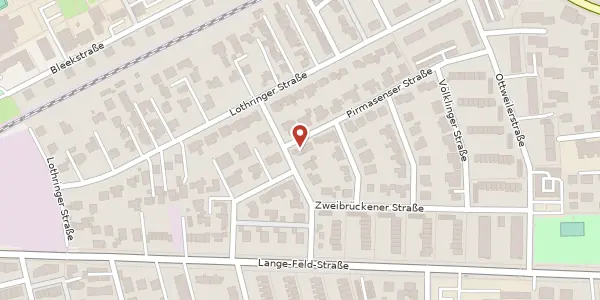 Karte der Umgebung von Pirmasener Straße 37, 30559 Hannover