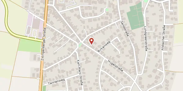 Karte der Umgebung von Hügelstraße 46, 64404 Bickenbach