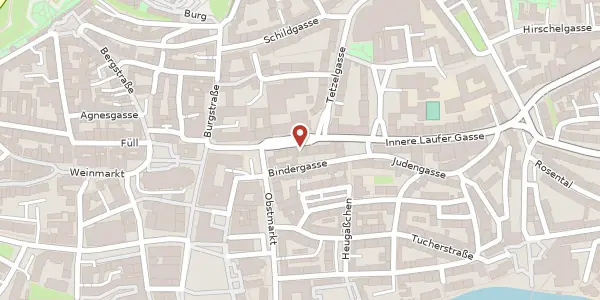 Karte der Umgebung von Theresienstraße 18, 90403 Nürnberg