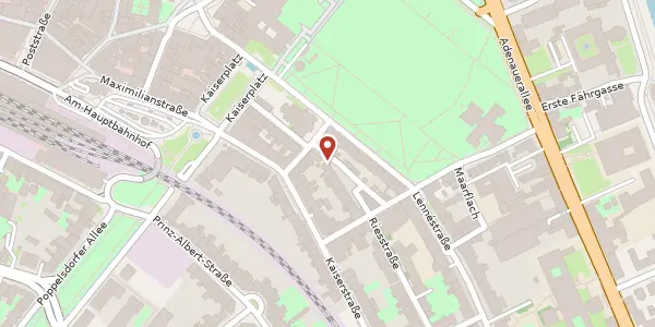 Karte der Umgebung von Dyroffstraße 1a, 53113 Bonn