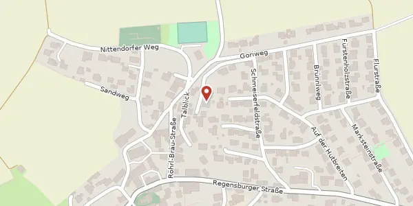 Karte der Umgebung von Am Bachberg 2, 93161 Sinzing