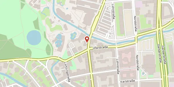 Karte der Umgebung von Pfaffendorfer Straße 25, 04109 Leipzig