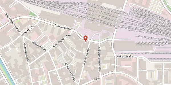 Karte der Umgebung von Bahnhofsplatz 4, 26122 Oldenburg