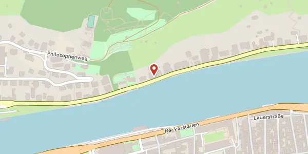 Karte der Umgebung von Neuenheimer Landstraße 34, 69120 Heidelberg