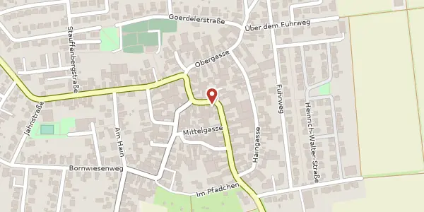 Karte der Umgebung von Dorfelder Str. 11, 61184 Karben