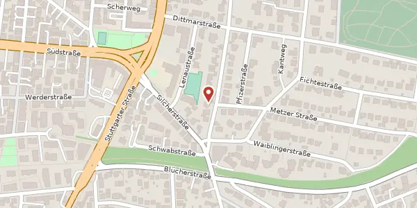 Karte der Umgebung von Gutenbergstraße 86, 74074 Heilbronn