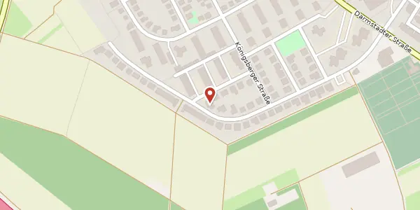 Karte der Umgebung von Danziger Str. 12, 65474 Bischofsheim