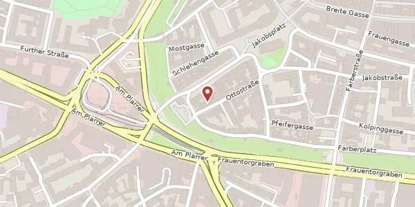 Karte der Umgebung von Ottostraße 30, 90402 Nürnberg