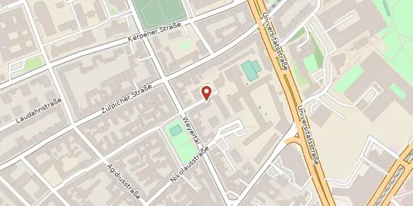 Karte der Umgebung von Palanterstr. 2, 50937 Köln