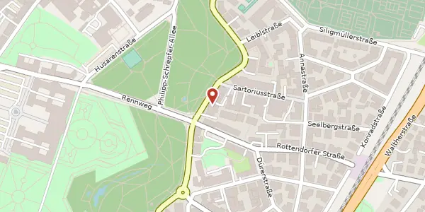 Karte der Umgebung von Martin-Luther-Str. 1 c, 97072 Würzburg