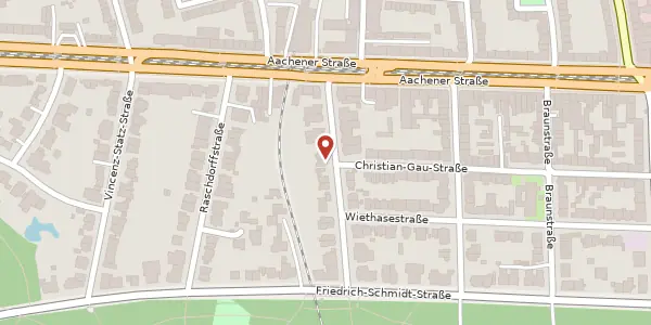 Karte der Umgebung von Voigtelstr. 17, 50933 Köln