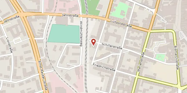 Karte der Umgebung von Schillerstr. 47, 95028 Hof