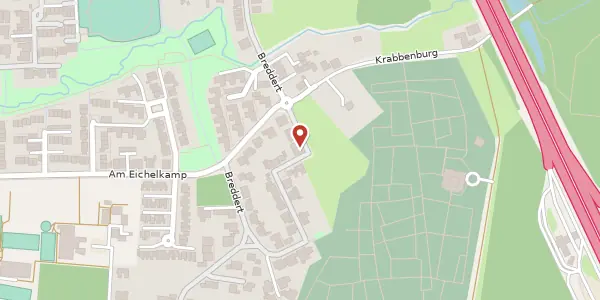 Karte der Umgebung von Zur Bredharter Heide 8, 40723 Hilden