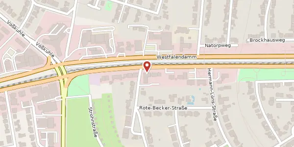 Karte der Umgebung von Westfalendamm 229, 44141 Dortmund