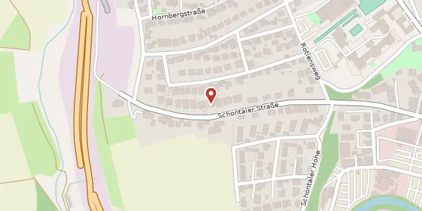 Karte der Umgebung von Schöntaler Straße 64/2, 71522 Backnang