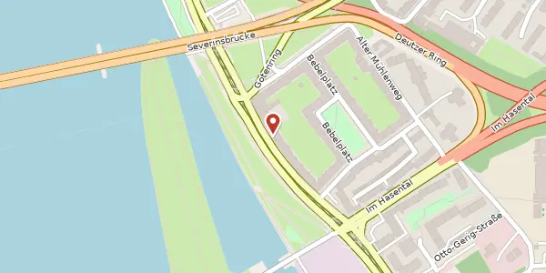 Karte der Umgebung von Siegburger Str. 153, 50679 Köln