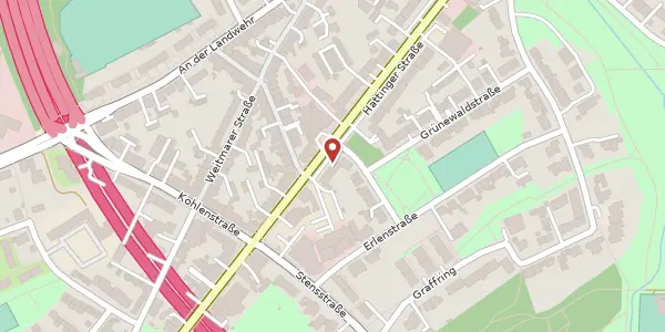 Karte der Umgebung von Hattinger Str. 221, 44795 Bochum