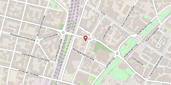 Karte der Umgebung von Rathenaustraße 17, 67547 Worms