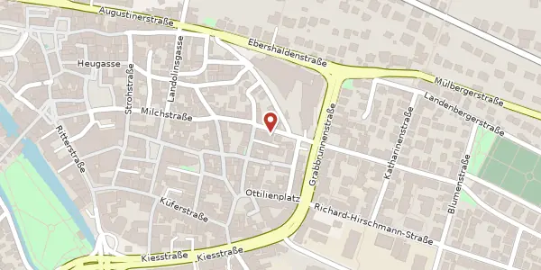 Karte der Umgebung von Urbanstraße 6, 73728 Esslingen