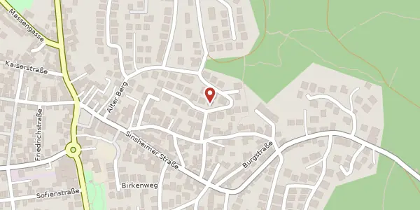 Karte der Umgebung von Alter Berg 34, 69226 Nußloch