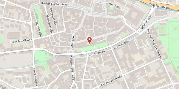 Karte der Umgebung von Promenade 7, 91522 Ansbach