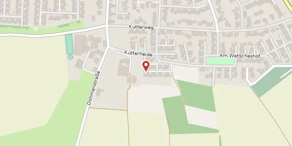Karte der Umgebung von Kütterheide 12, 47807 Krefeld