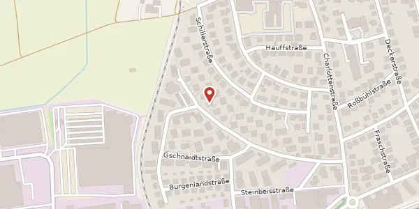 Karte der Umgebung von Tubizerstraße 44, 70825 Korntal