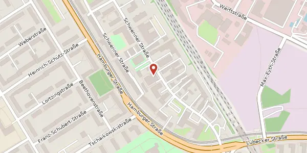 Karte der Umgebung von Schweriner Straße 10/11, 18069 Rostock