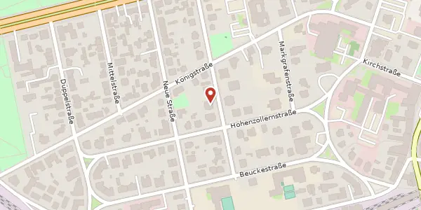 Karte der Umgebung von Ahornstraße 16, 14163 Berlin