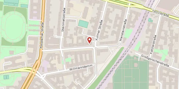 Karte der Umgebung von Großgörschenstraße 34, 10827 Berlin