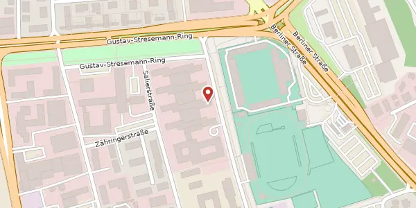 Karte der Umgebung von Wettinerstr. 3, 65189 Wiesbaden