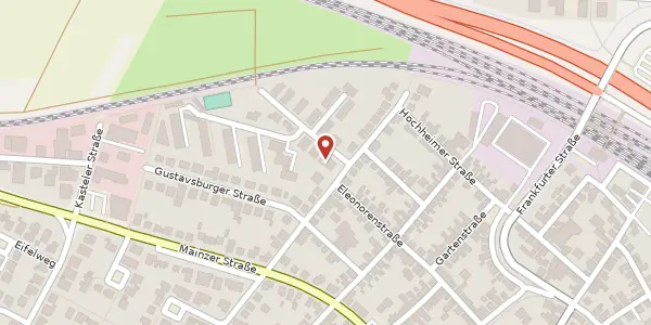 Karte der Umgebung von Am Alten Kostheimer Weg 2, 65474 Bischofsheim