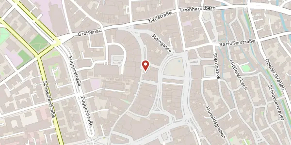 Karte der Umgebung von Annastr. 15, 86150 Augsburg