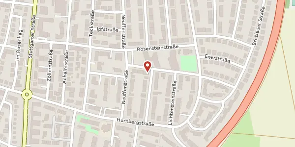 Karte der Umgebung von Lembergstraße 2, 70806 Kornwestheim