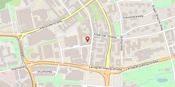 Karte der Umgebung von Rundeturmstraße 16, 64283 Darmstadt