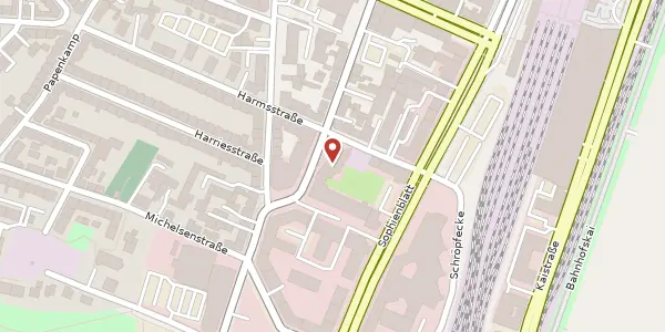 Karte der Umgebung von Hopfenstraße 2 e, 24114 Kiel
