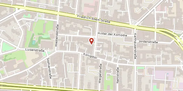 Karte der Umgebung von Friedrich-Engels-Straße 5, 34117 Kassel