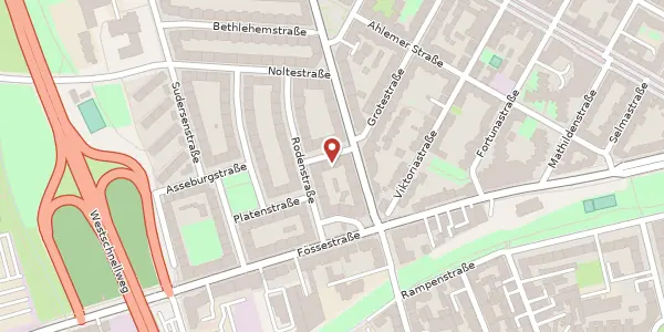 Karte der Umgebung von Dalemstraße 1, 30451 Hannover