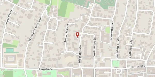 Karte der Umgebung von Friedhofstraße 27, 77933 Lahr