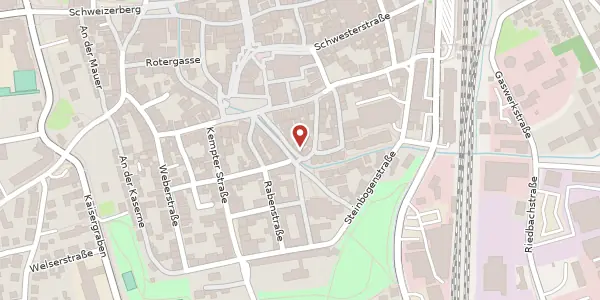 Karte der Umgebung von Hirschgasse 11, 87700 Memmingen