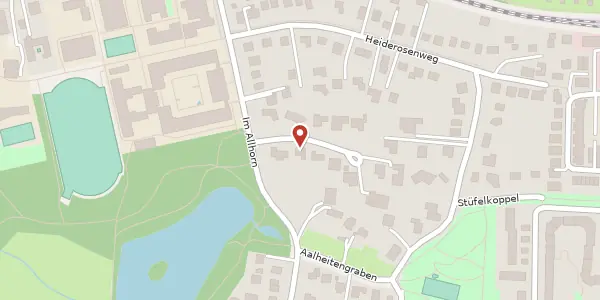 Karte der Umgebung von Allhornweg 4, 22359 Hamburg
