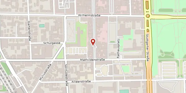 Karte der Umgebung von Seestraße 14, 71638 Ludwigsburg