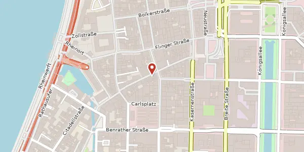Karte der Umgebung von Wallstr. 29, 40213 Düsseldorf