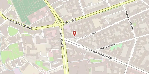 Karte der Umgebung von Linienstraße 132, 10115 Berlin