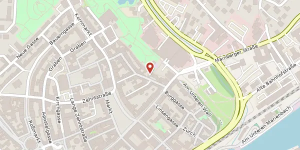 Karte der Umgebung von Krumme Gasse 12, 97421 Schweinfurt