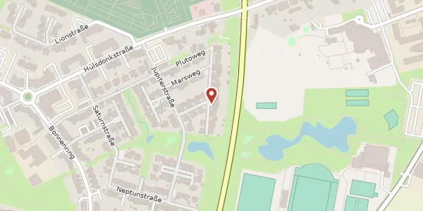 Karte der Umgebung von Merkurstr. 27, 47877 Willich