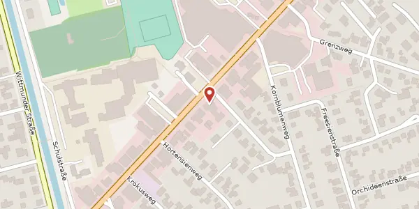 Karte der Umgebung von Hauptstr. 169, 26639 Wiesmoor
